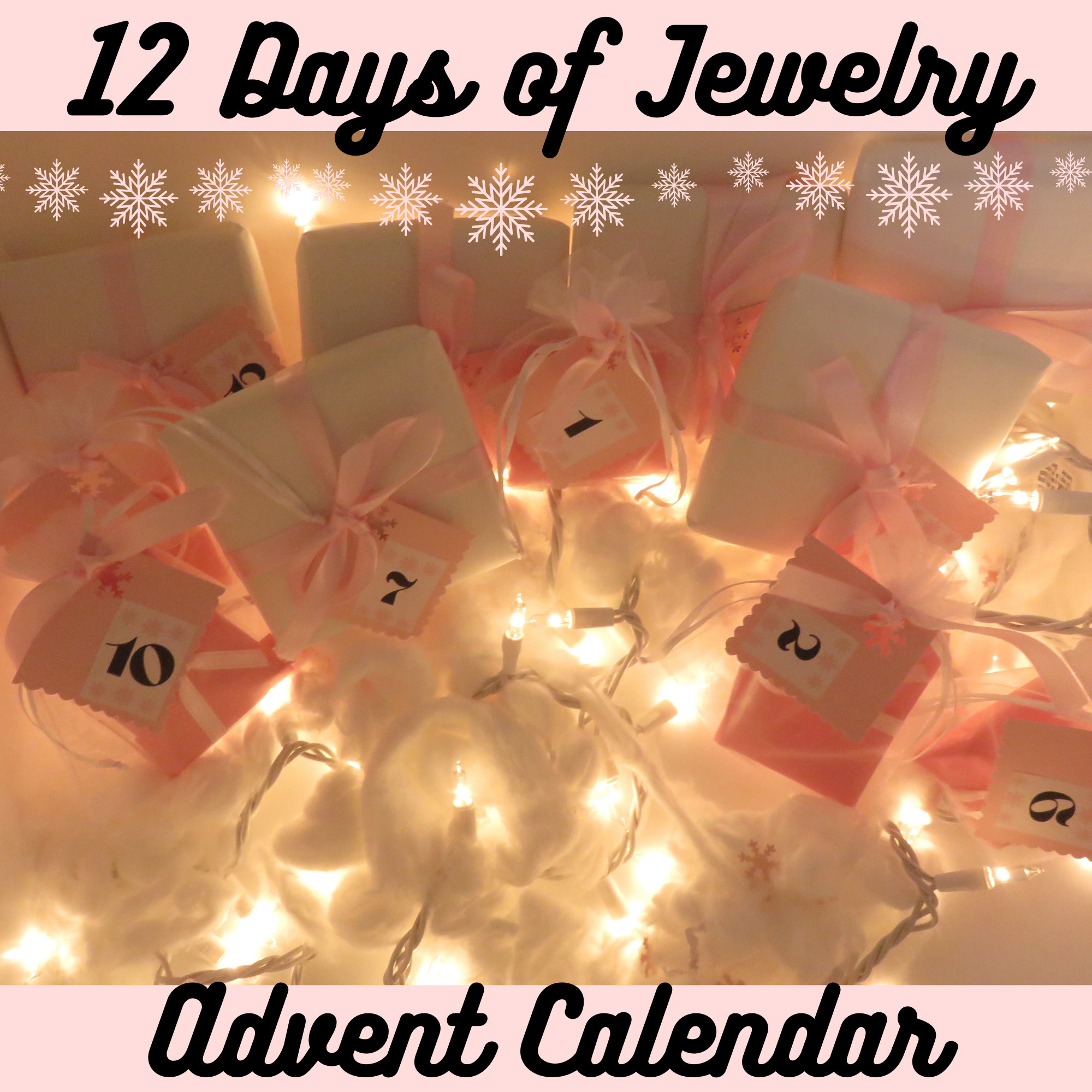 12 Days of Jewelry Advent Calendar 12 Day Long Christmasthemed Jewelry
