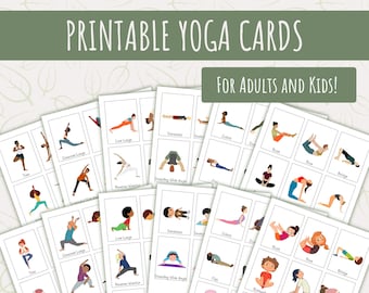 Printable Yoga Cards for Adults and Kids