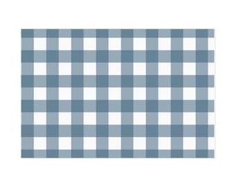 Rustikale blau karierte Geschenkpapiere, saisonale Verpackungen, Urlaubsverpackungen, Geburtstagsgeschenke, umweltfreundliche Verpackungen, basteln