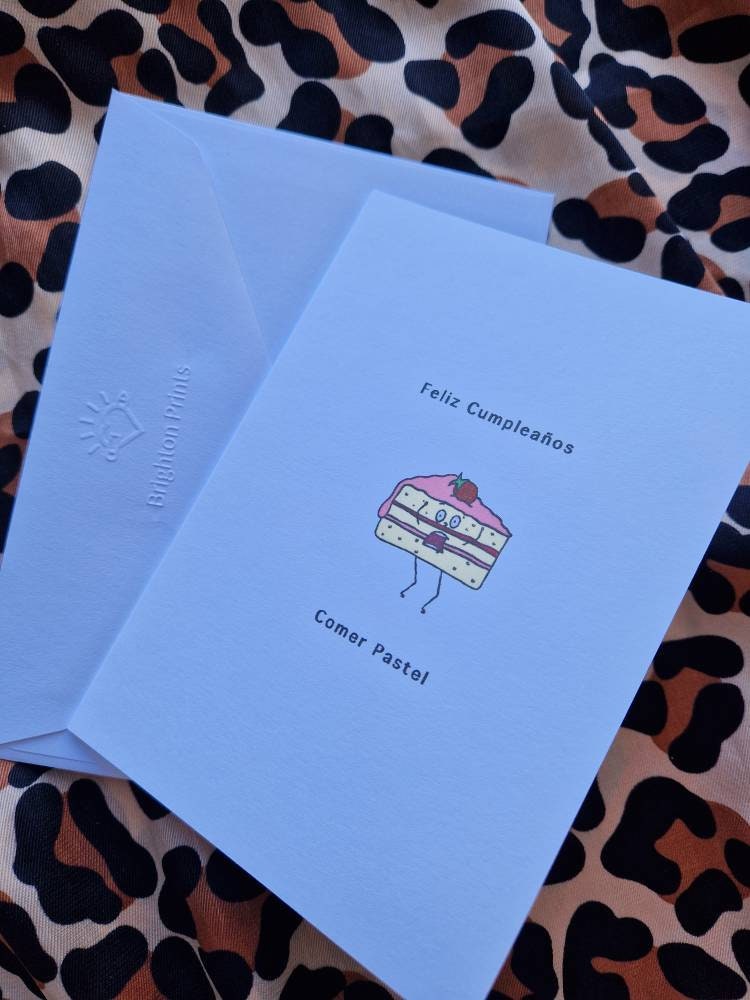 Feliz Cumpleanos Comer Pastel, Happy Birthday, Eat Cake, Spanish