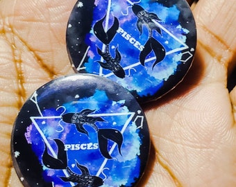 Pin de Piscis / Pin de constelación celestial / Accesorio astrológico para bolsos y chaquetas