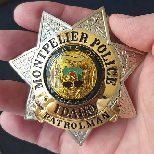 Obsolete Vintage Montpelier Police Badge Vintage Patrolman Badge