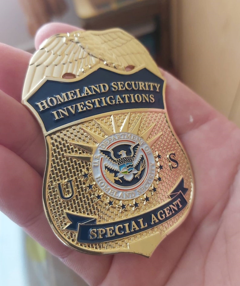 Special Agent Badge Homeland Security Federal Badge Etsy