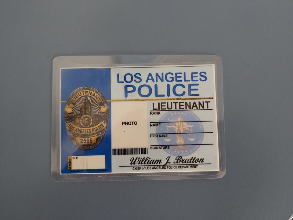 Lapd Id Card