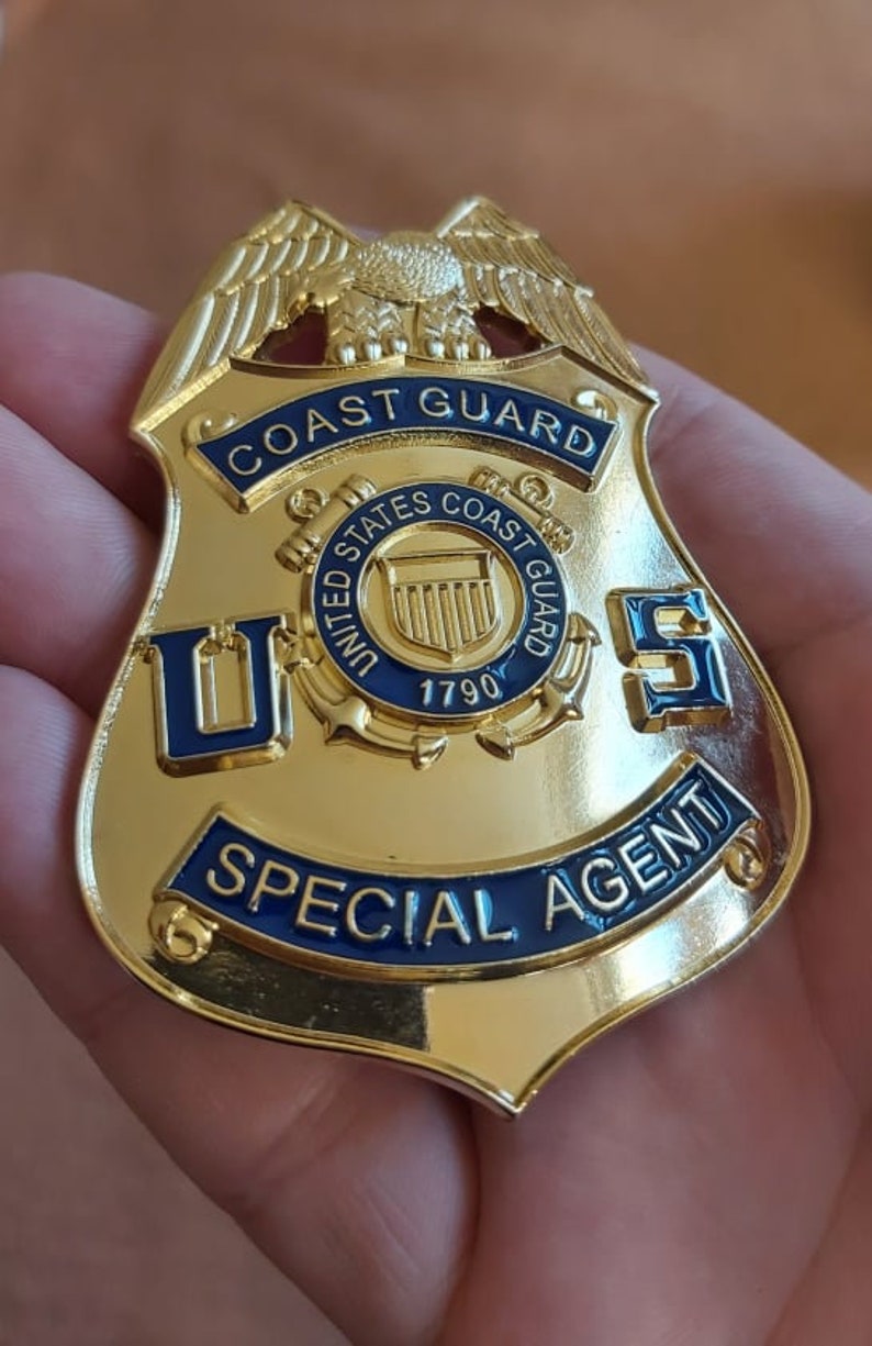 US Coast Guard Special Agent Badge Federal Badge for Etsy