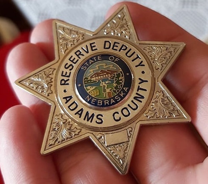 Reserve Deputy Sheriff Badge Adams County Nebraska Etsy