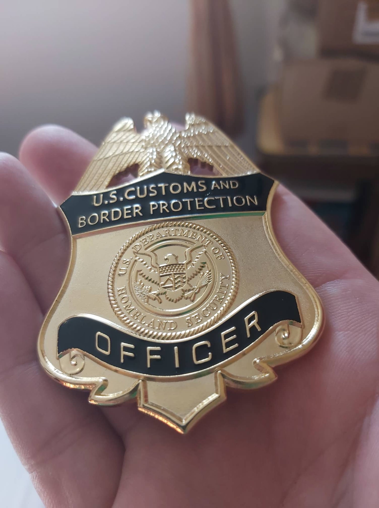 Federal Officer Badge Border Protection US Customs Etsy