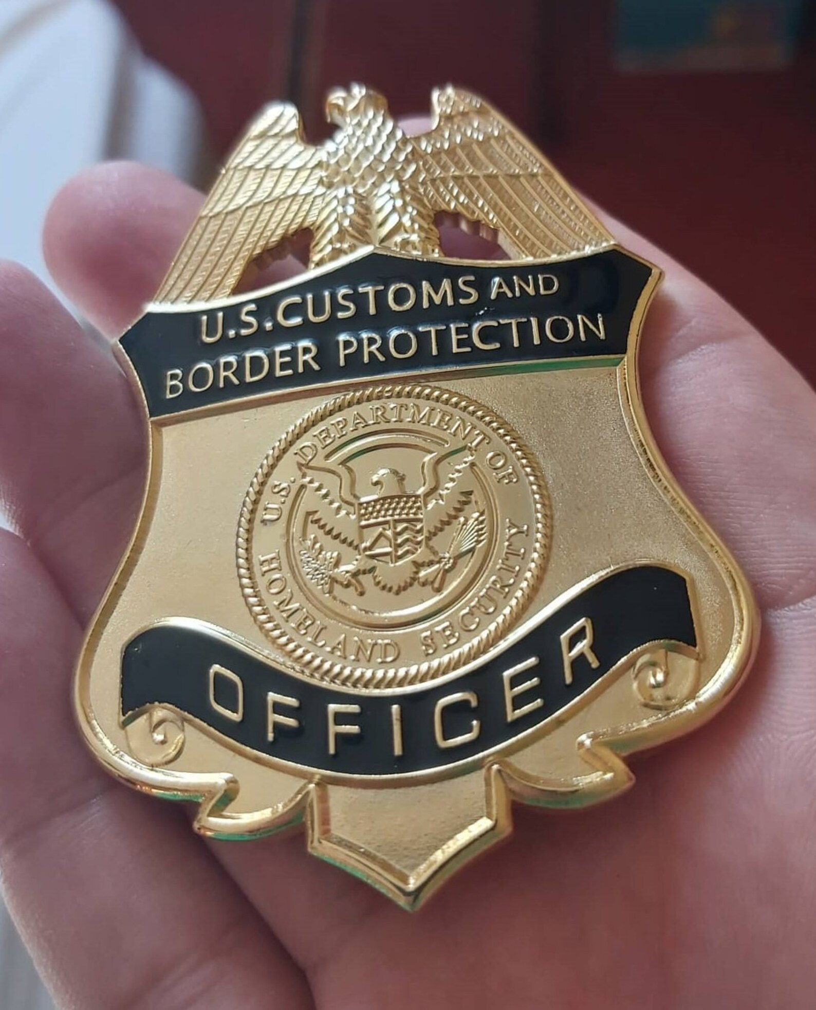 Federal Officer Badge Border Protection US Customs Etsy