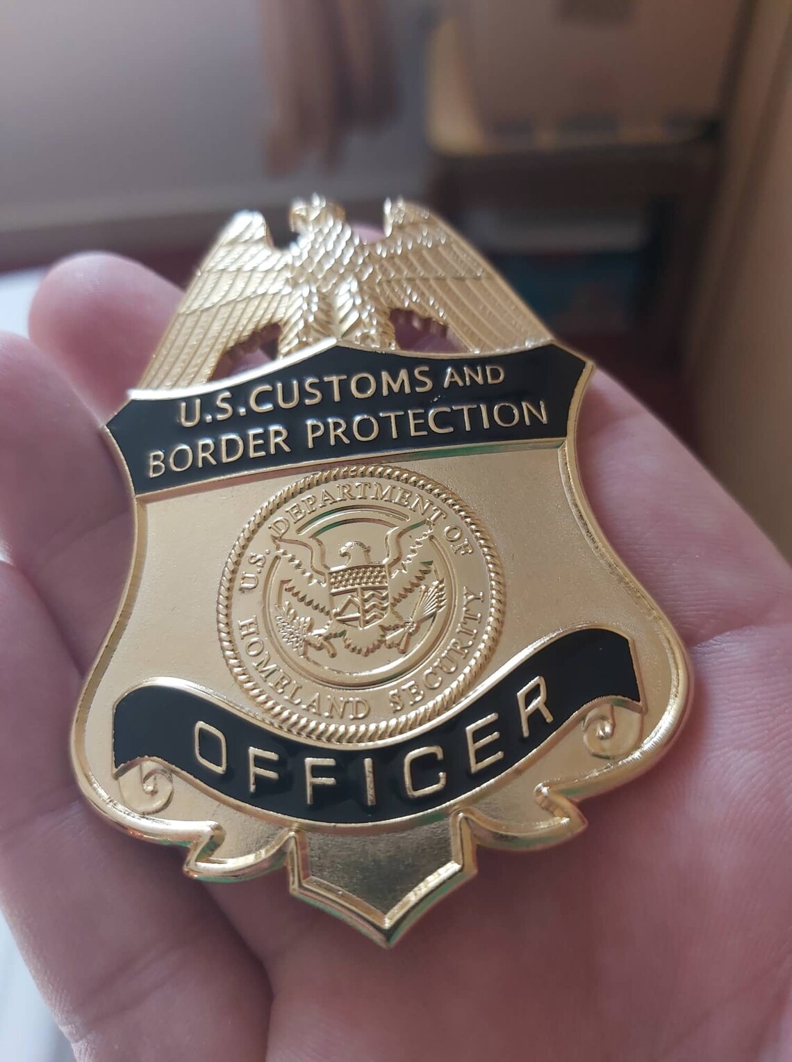 Federal Officer Badge Border Protection US Customs Etsy