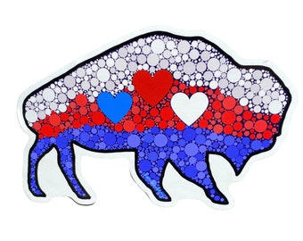 Buffalo CAR MAGNET, Buffalo car magnet, Buffalo gift, Buffalo Decor, Buffalo art, Buffalove