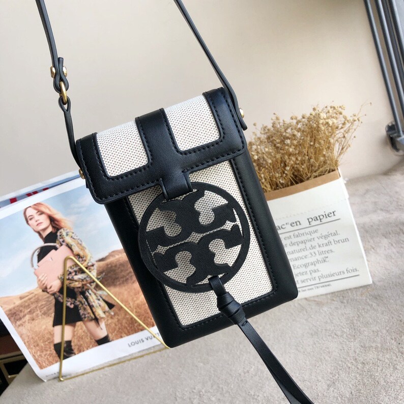 tory burch miller canvas quadrant phone crossbody
