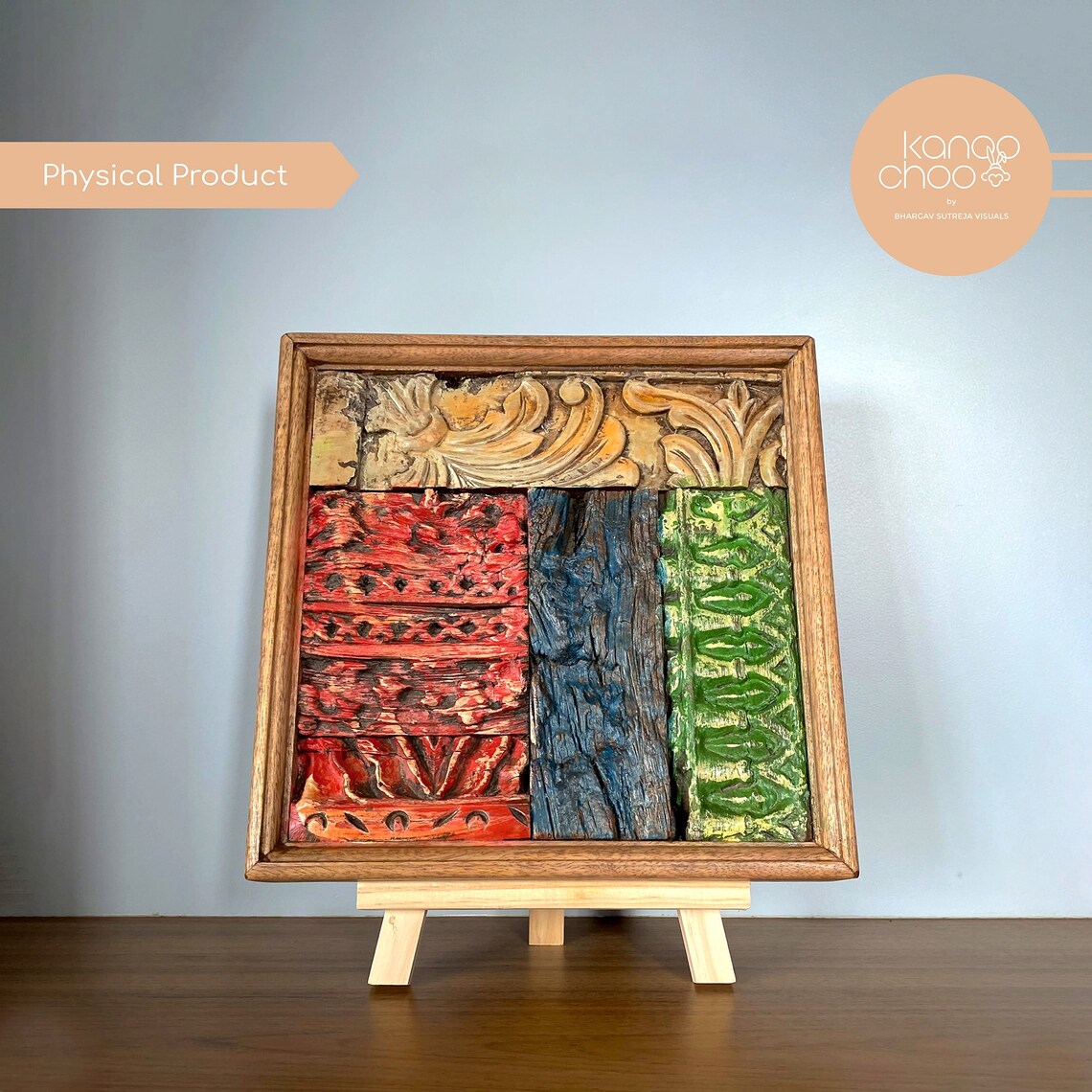 Wooden Art Hand Painted Rustic Finish Wall Hanging Wall Etsy