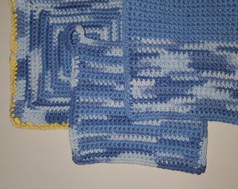 Crochet Hot Pad and Pot Holder set