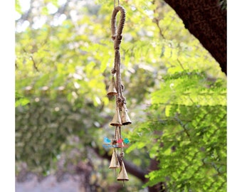 Accroche-porte Witch Witches Bells, cloches de protection et de dressage pour animaux de compagnie, décor bohème vintage rustique