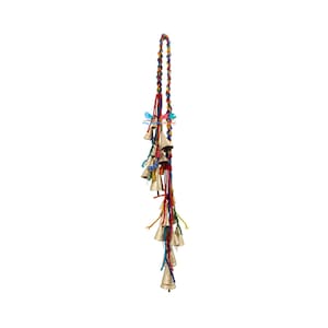 DIY KIT Witch Bells Door Hanger Cow Bells on String, protection bells, Rustic Vintage Bells Make do it Yourself