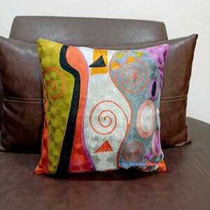 Handmade 20x20 Hable Construction Beads Fabric Pillow Etsy