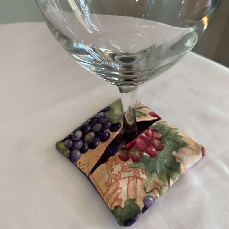 Wine Lover Wine Glass Cozies Slippers / Coasters & Matching Etsy