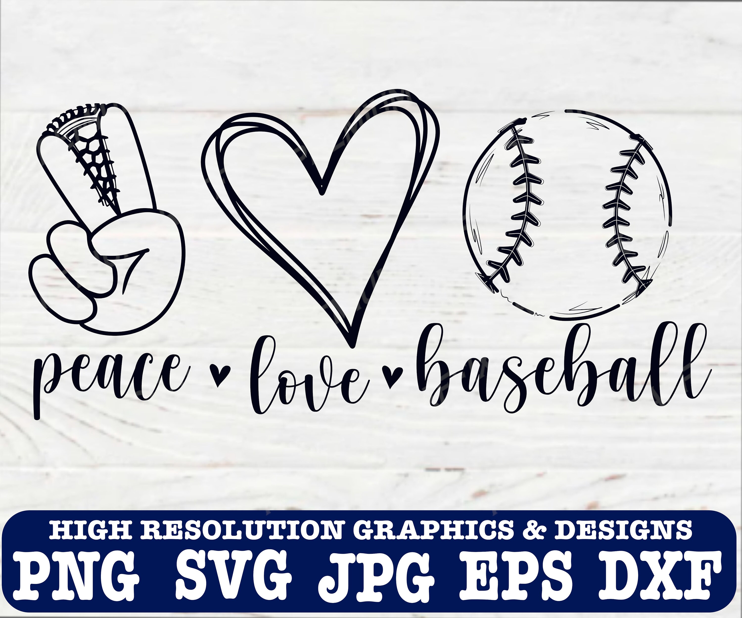Peace Love Baseball svg Baseball svg CRICUT SVG Baseball Etsy España