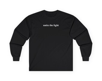 unite the light - 100% cotton structured long sleeve tee