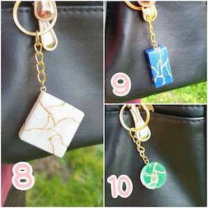 Resin Key chain Kintsugi customizable image 7