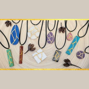 Personalisierte Kintsugi-Harzkette