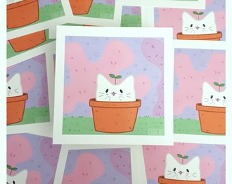 Print - Kitty Sprout