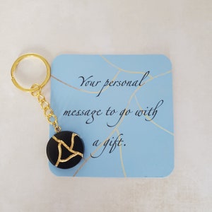 Resin Key chain Kintsugi customizable image 10