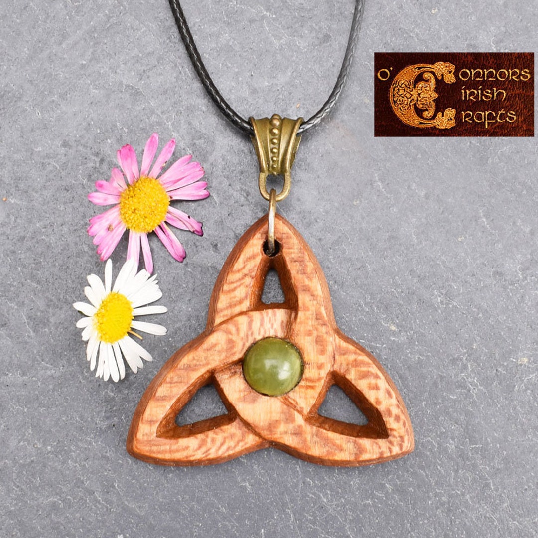 O'connors Irish Celtic Lacewood Wood Wooden Triquetra Etsy