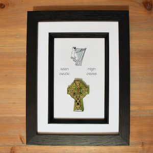 O&#39;Connors Box Framed Irish Celtic High Cross Picture Frame