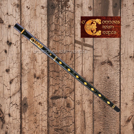 Clarke Original Tin Penny Whistle in Key of D Black Gold Etsy
