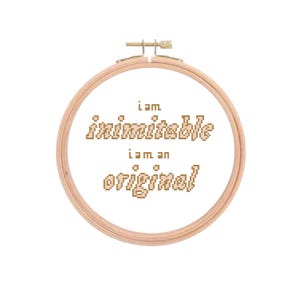 Wait For It Hamilton Lyrics Cross Stitch Pattern - PDF Digital Download