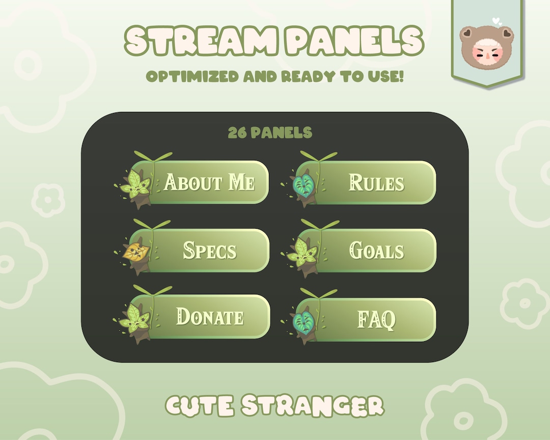 Korok Forest Twitch Panels: Legend of Zelda Stream Overlay (digital ...