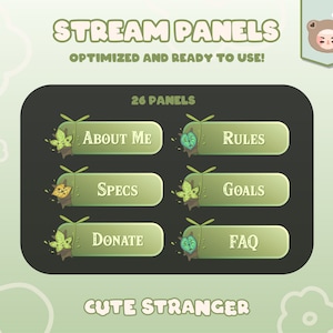 KOROK WALD Twitch Panels / The Legend Of Zelda / Overlay / Stream Grafik / Niedlich / Streamer / Pastell / Ästhetik