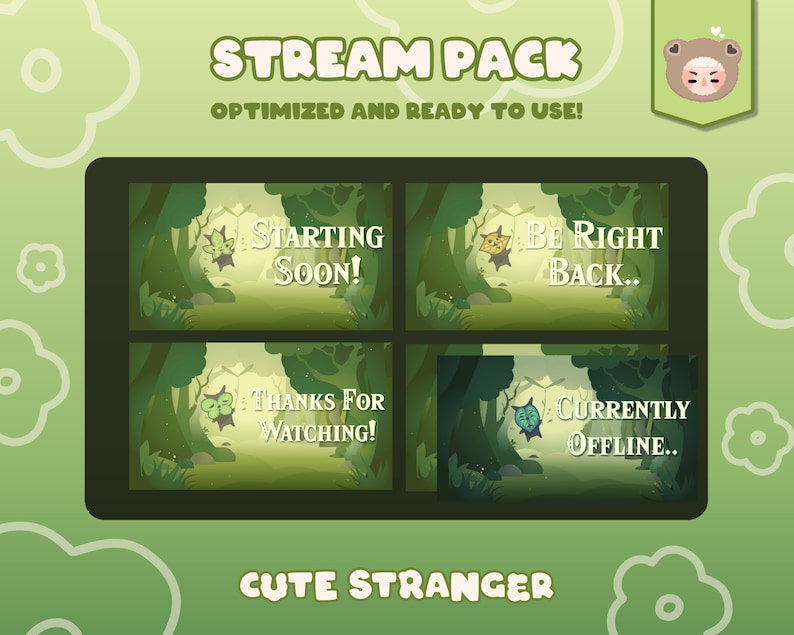 KOROK FOREST Twitch Pack the Legend of Zelda / Overlay / Stream ...
