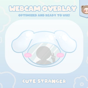 WEBCAM Twitch Overlay / Stream Graphics / Cute / Streamer / Sparkle / Pink / Pastel / Aesthetic