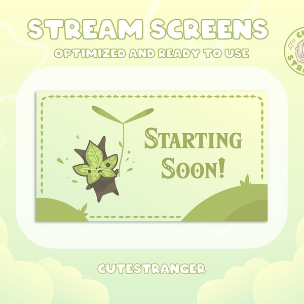 The Legend of Zelda Korok-twitch-schermen / Stream Graphics / Leuk / Streamer / Sparkle / Eenvoudig / Esthetisch