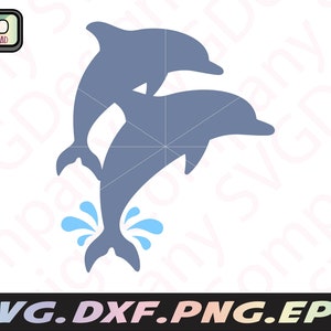 Delfine für Cricut, zwei Delfine für Cricut, Delfine für Sublimation, Delphin Aufkleber, Ocean Life svg, digital