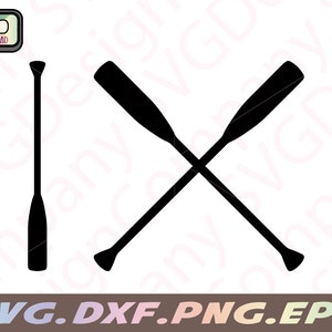paddle svg, crossed paddle svg for cricut, oar svg for craft cutting machine, paddle clipart for making lake designs for Cricut