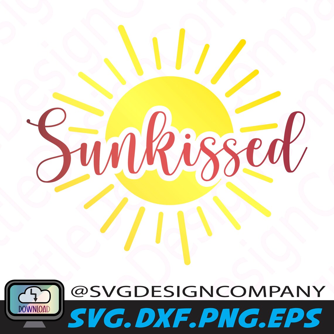 Sunkissed svg sun kissed svg for summer shirt vacay vibes | Etsy