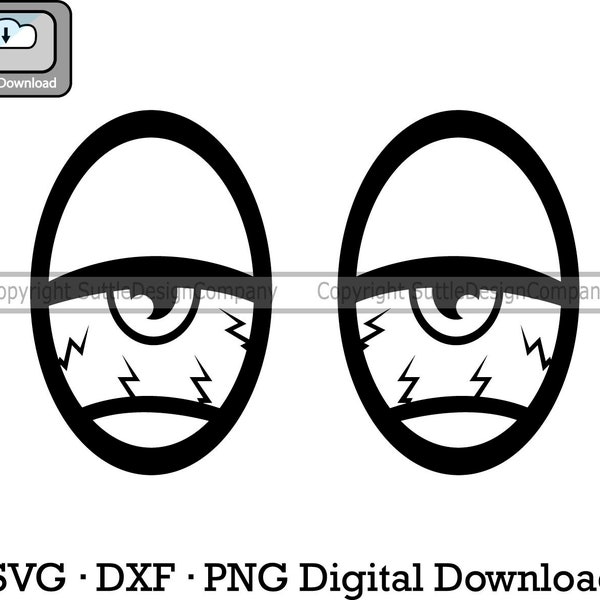 Blood shot eyes svg, stoned eyes svg decal, high eyes svg, eyes dxf, eyes png, digital download, cut file for cricut, cutting file