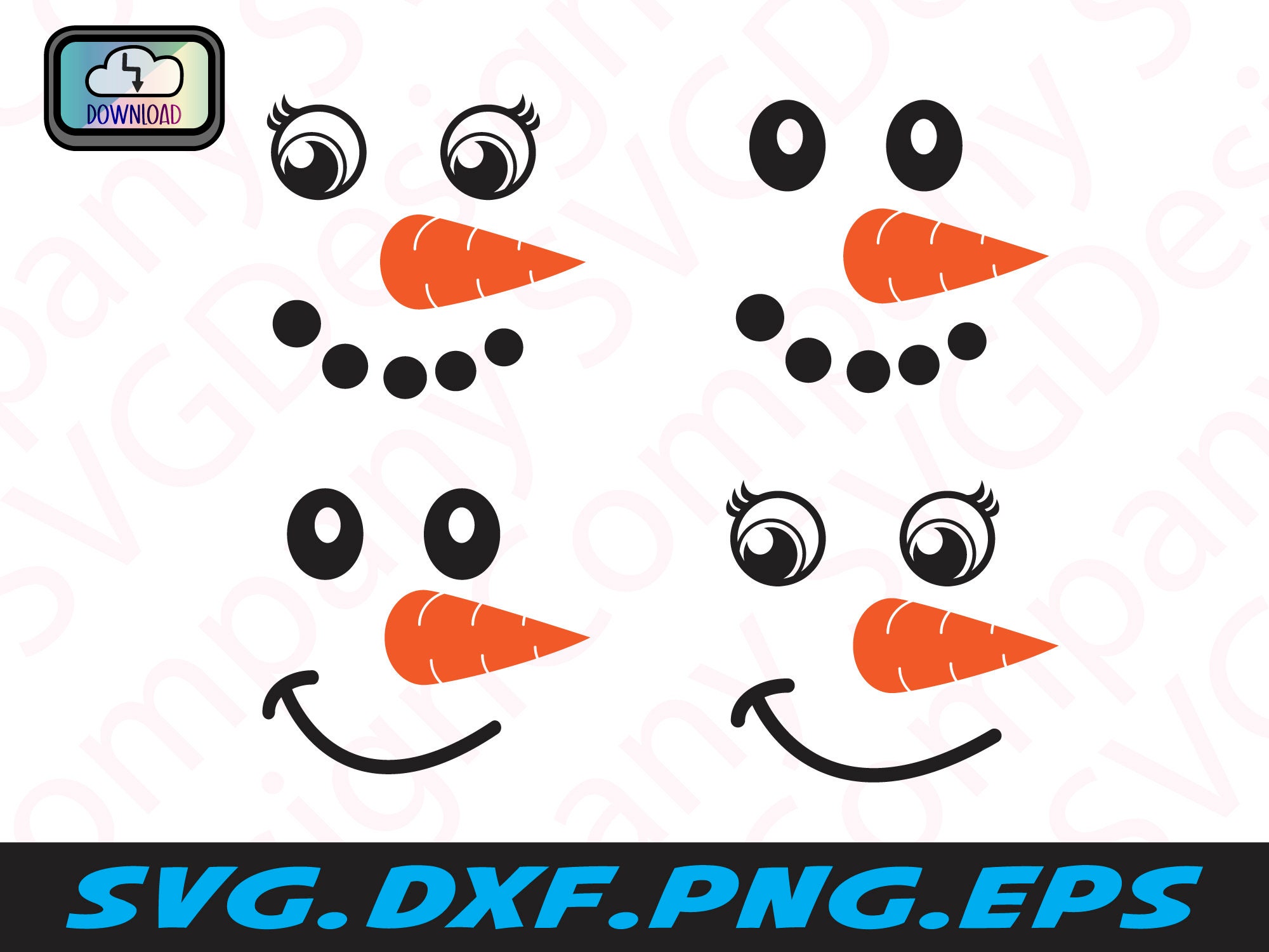 Snowman Face Svg Bundle, Snowman Face Svg for Round Ornament, Snowman Svg for Round Ornaments, Snowman Face Stencil Svg - Etsy