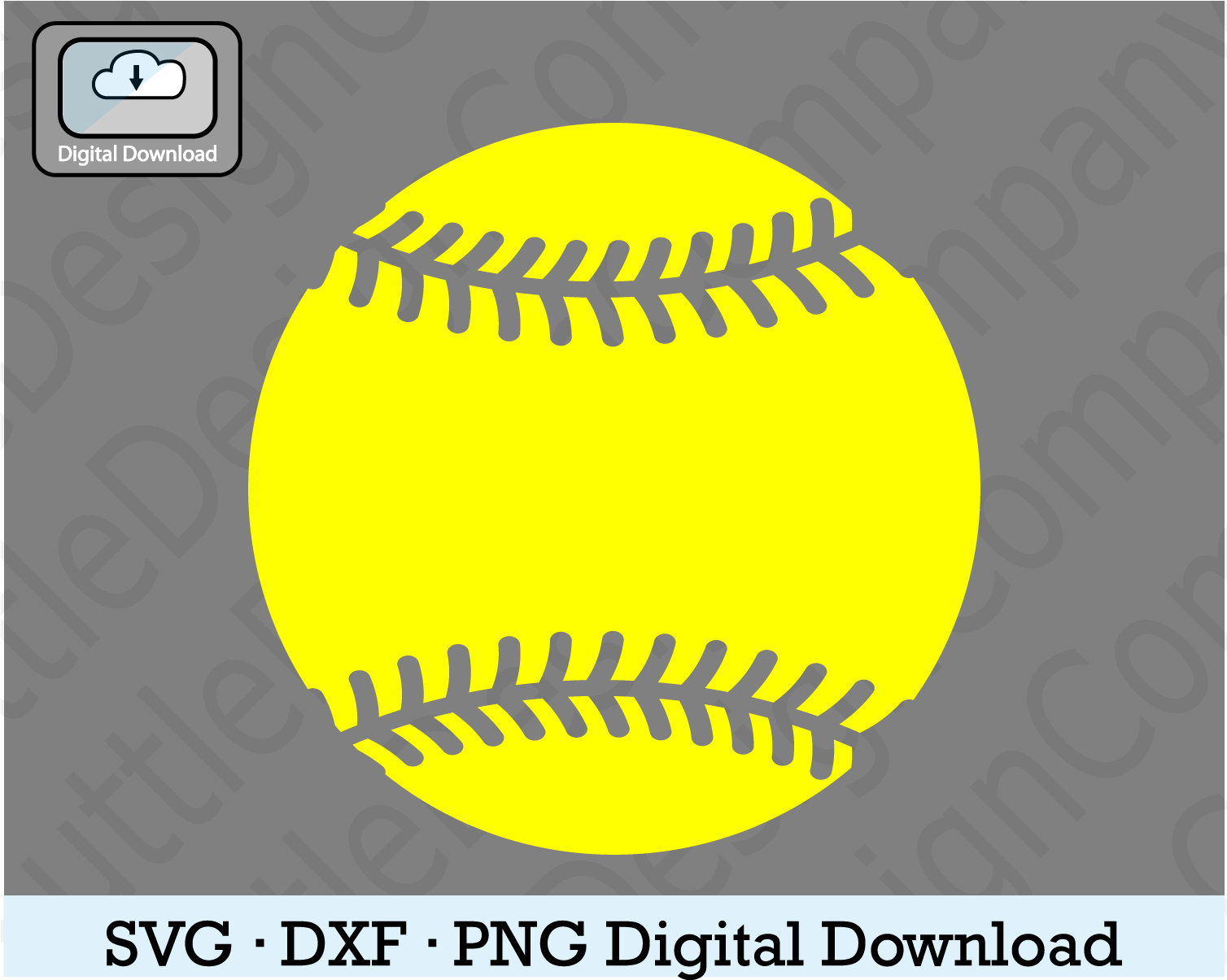 Softball Svg Softball Dxf Softball Png Softball Eps Etsy