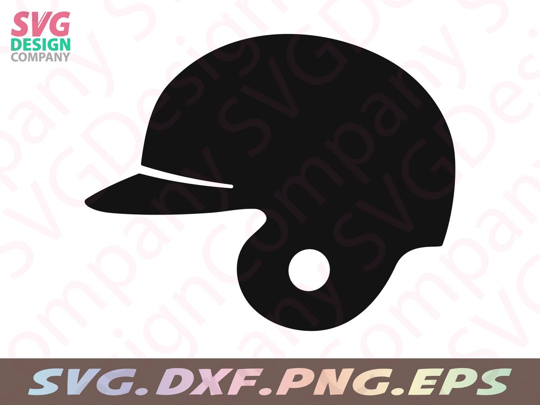 Baseball Helmet Svg for Cricut or Silhouette, Baseball Clipart for
