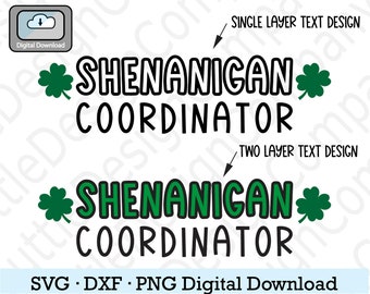 Coordinateur de manigances SVG : conception de chemise pour la Saint-Patrick (téléchargement numérique)