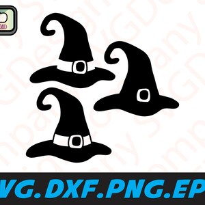 Witch Hat SVG Bundle: Halloween Clipart for Cricut (Digital Download)