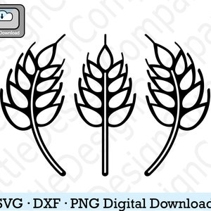 grano svg, archivo de corte svg de trigo, etiqueta de cerveza artesanal svg art, paquete de vectores de trigo, png de trigo, eps, dxf, archivo cortado, svg de trigo para cricut, digital