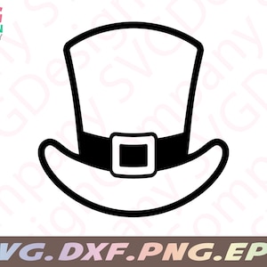 Leprechaun hat svg for St Patrick&#39;s day, St. Patrick&#39;s day clipart file, St Patrick&#39;s day hat svg for Cricut or other craft cutting machine