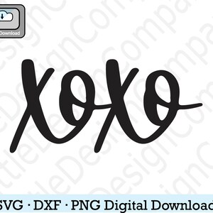 Xoxo svg, Valentinstag svg, Umarmungen und Küsse svg, geschnittene Datei für Cricut, digitaler download