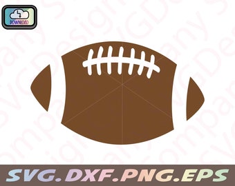 Football SVG : fichier de coupe simple pour Cricut, Silhouette (téléchargement numérique)