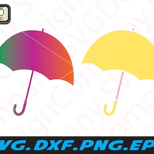 Umbrella svg bundle for Cricut, Umbrella dxf, Umbrella png, Umbrella clipart, Simple Umbrella svg file for craft cutting machines